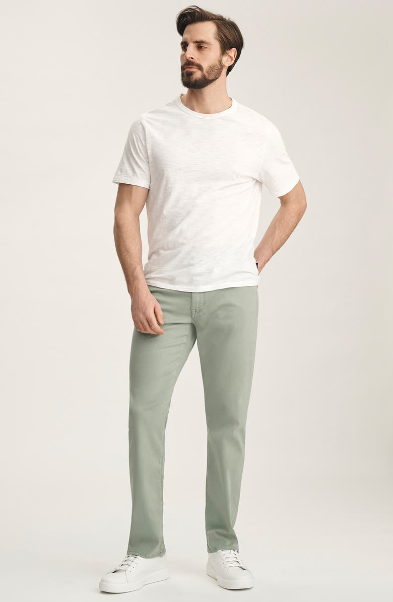 34 Heritage Courage Stretch Twill Straight Leg Pants, Alternate, color, Iceberg Green Twill