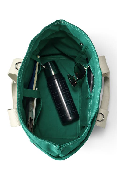 Lands' End Canvas Multiway Pocket Tote In Sea Agate
