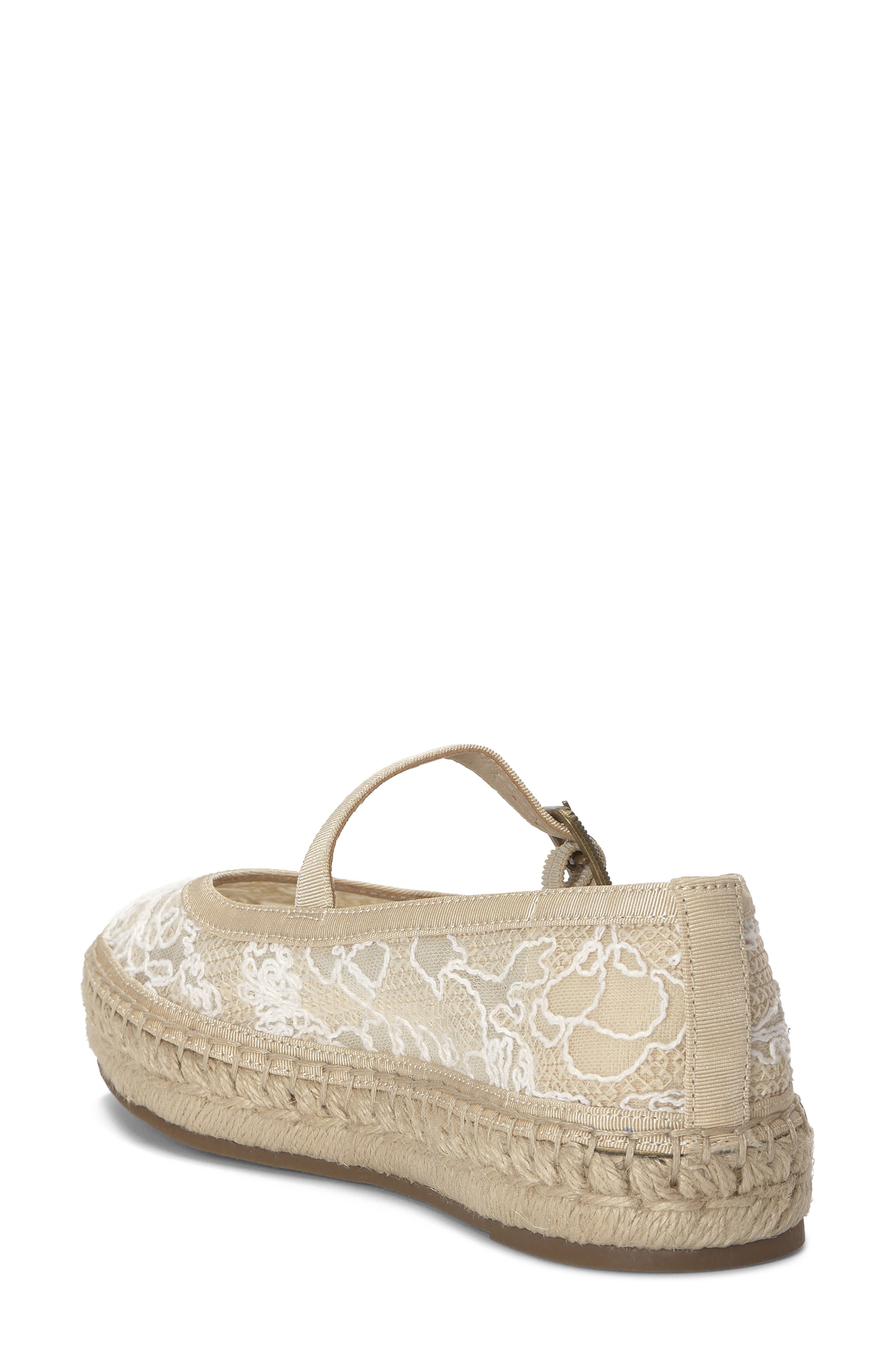 Lucky Brand Orlyna Espadrille Mary Jane Flat, Alternate, color, Natural/ Bone Light Grey
