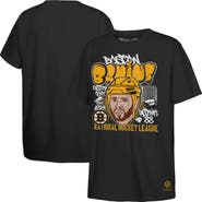 Mitchell & Ness Youth Mitchell & Ness David Pastrnak Black Boston Bruins Caricature T-Shirt