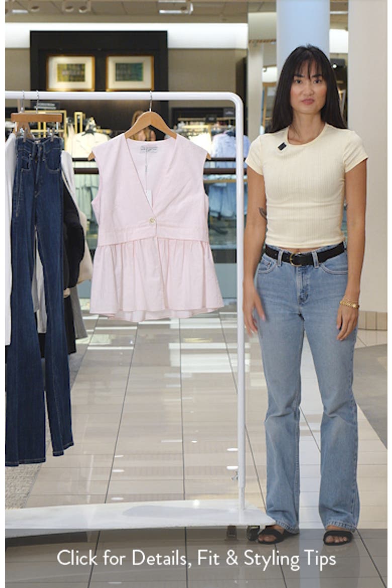 Bristal Split Front Cotton & Linen Top video