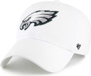 '47 Men's '47 White Philadelphia Eagles Clean Up Adjustable Hat