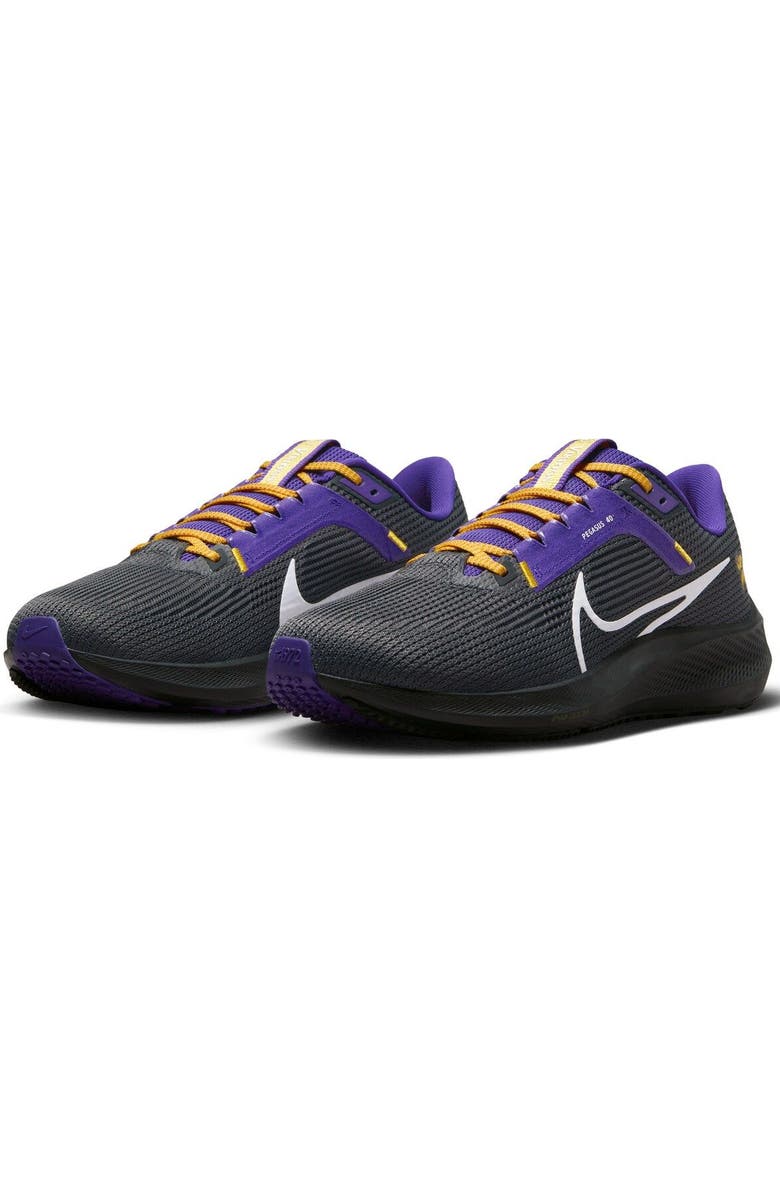 Nike Unisex Nike Anthracite Minnesota Vikings Zoom Pegasus 40 Running Shoe, Alternate, color,