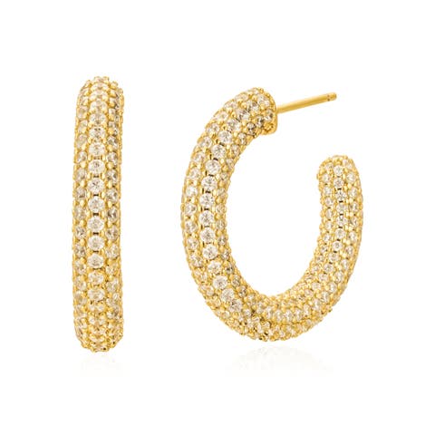 Alex Crystal Hoops