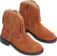 Boden Kids' Fringe Western Boot