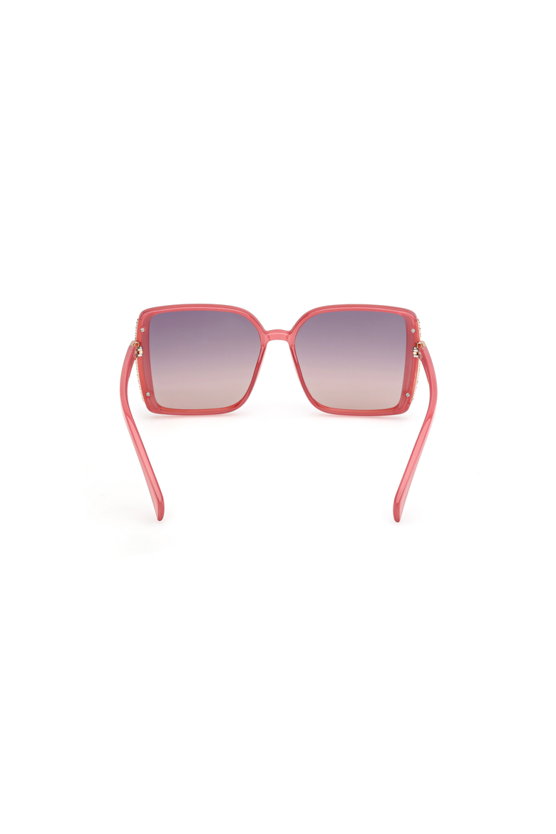 Bold Oversized Square Sunglasses, Alternate, color, Pink / Gradient Bordeaux