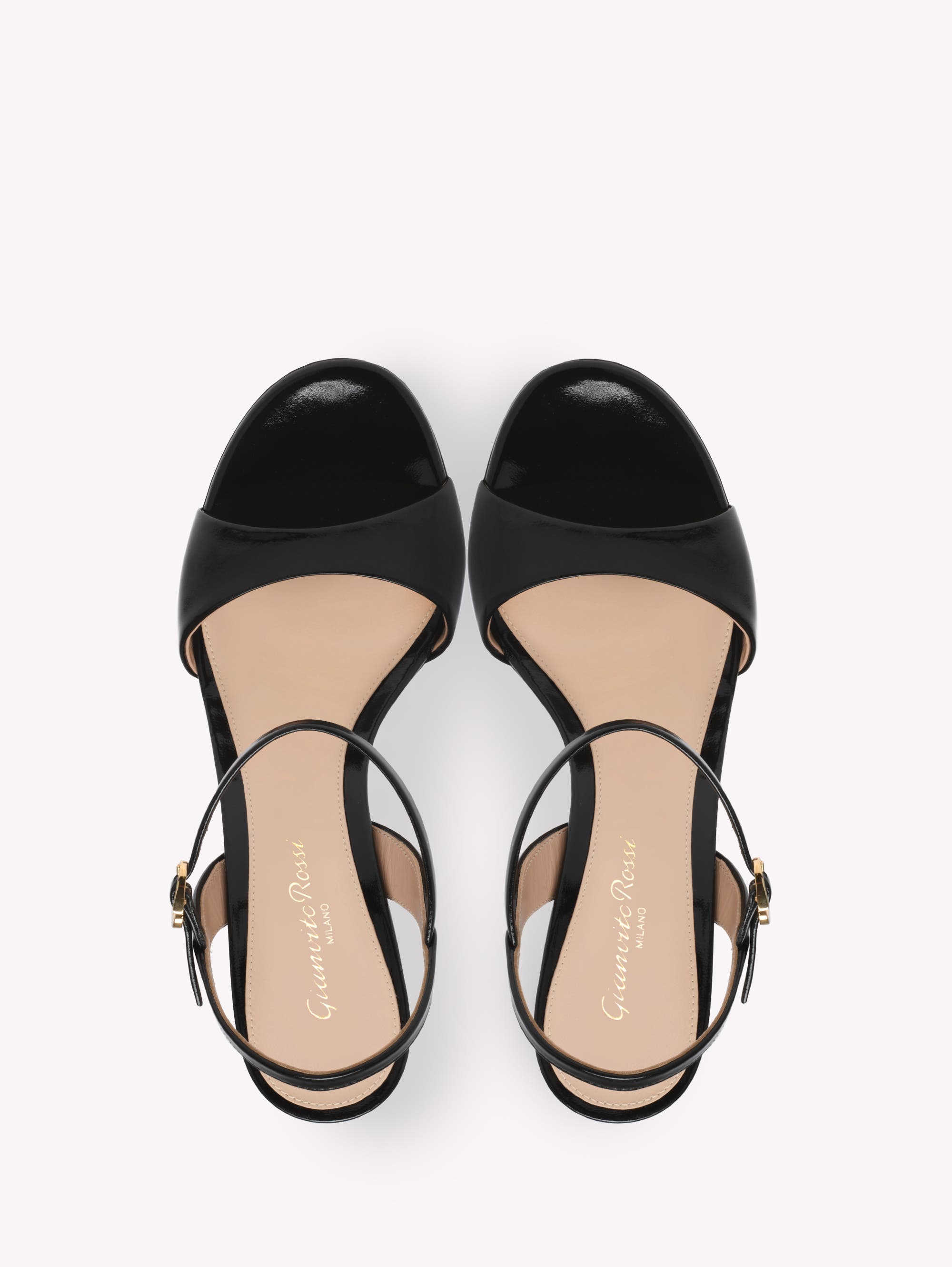 Gianvito Rossi Marlena Sandals, Alternate, color, Black Nappa