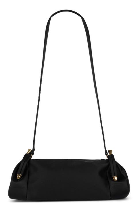 On-Sunset Satin Shoulder Bag
