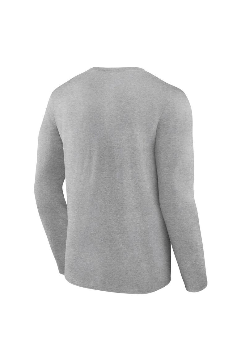 Men's Fanatics Branded Heather Gray Notre Dame Fighting Irish Campus Long Sleeve T-Shirt, Alternate, color, Heather Gray