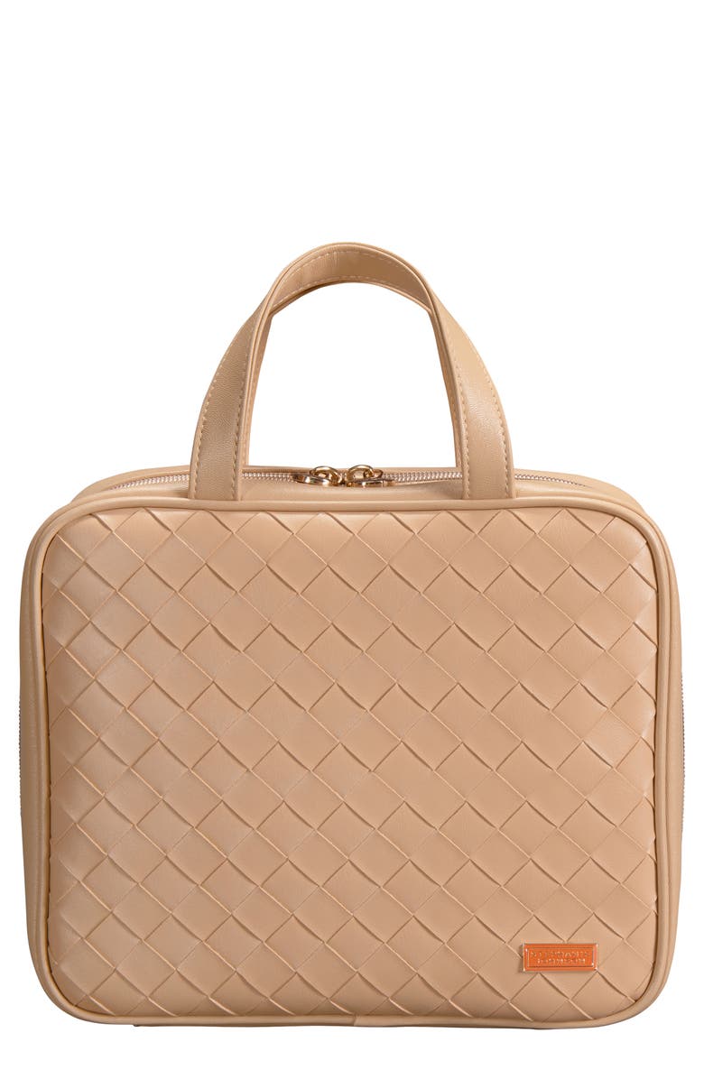 Stephanie Johnson Belize Toasted Almond Martha Large Briefcase Cosmetics Case, Main, color,