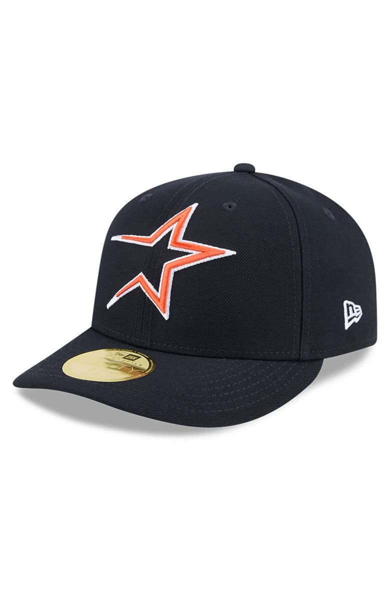 New Era Men's New Era Navy Houston Astros Baseball Hall of Fame 59FIFTY Low Profile Fitted Hat, Alternate, color, 