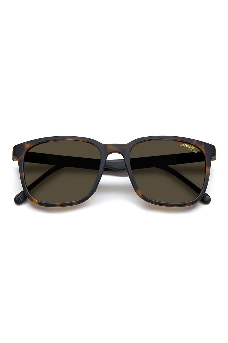 54mm Rectangular Sunglasses, Alternate, color, MATTE HAVANA / BROWN