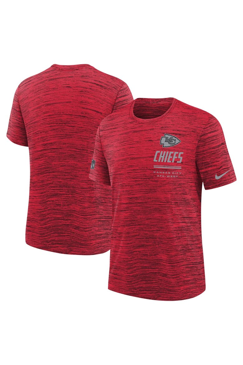 Youth Nike  Red Kansas City Chiefs Sideline Velocity Dri-FIT T-Shirt, Main, color, Red