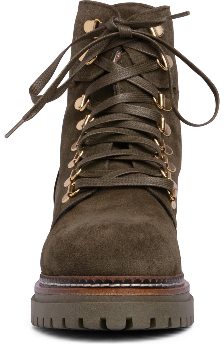 BEAUTIISOLES Ronnie Lace-Up Lug Sole Boot, Alternate, color, Khaki