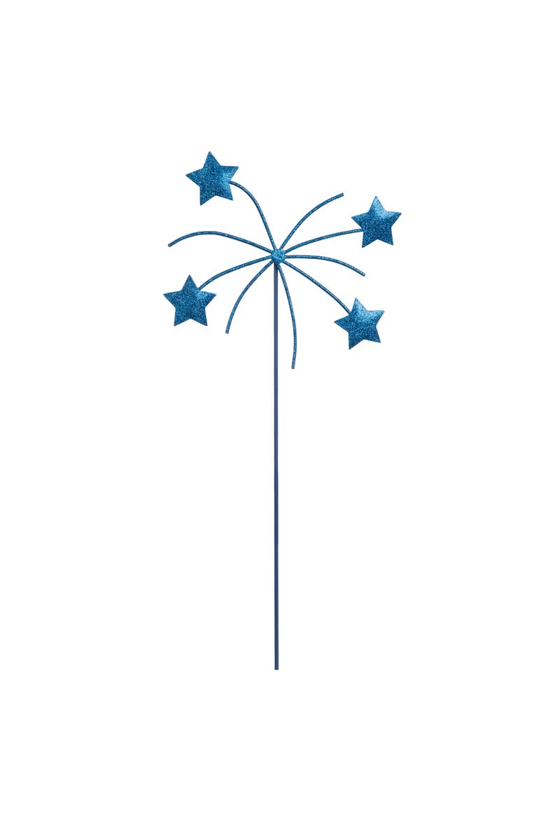 Metal Star Pick Blue for Spring Home Decor, Main, color, Blue