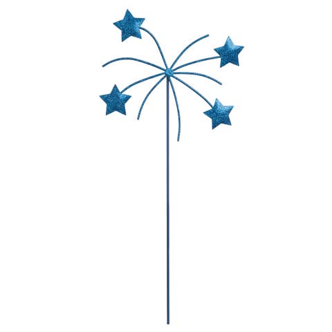 Metal Star Pick Blue for Spring Home Decor