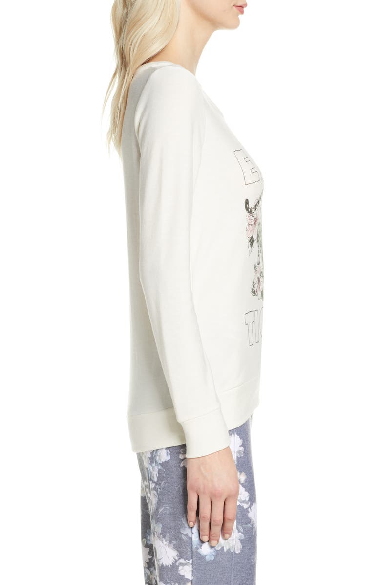 Chaser Easy Tiger Cozy Knit Sweatshirt, Alternate, color, 