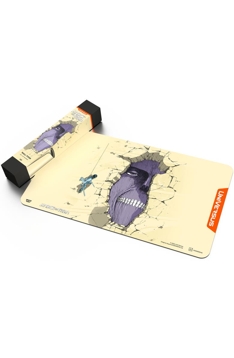 UniVersus Attack On Titan, Battle For Humanity Wall Titan Playmat 24 X 14 Inches, Alternate, color, Multicolored