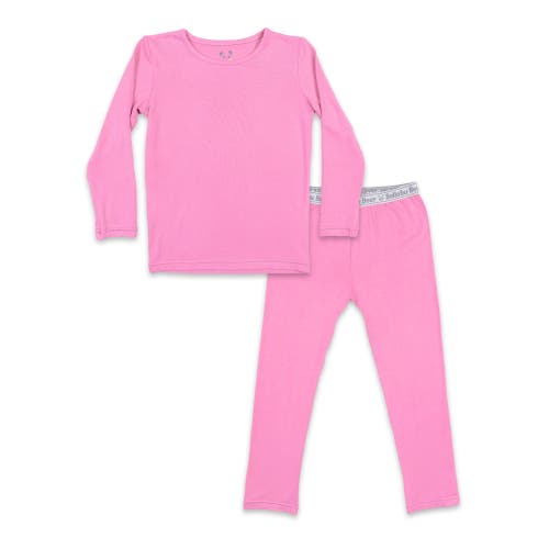 Bellabu Bear Kids' Bubblegum Pink Set Of 2 Piece Pajamas In Bubblegum Pink