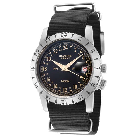Airman Vintage Noon Purist 40mm Automatic Strap Watch