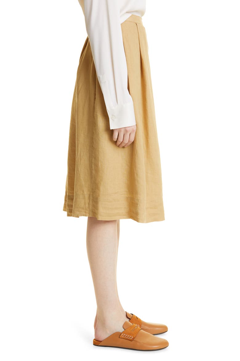 Kelsey Linen Skirt, Alternate, color, VINTAGE KHAKI