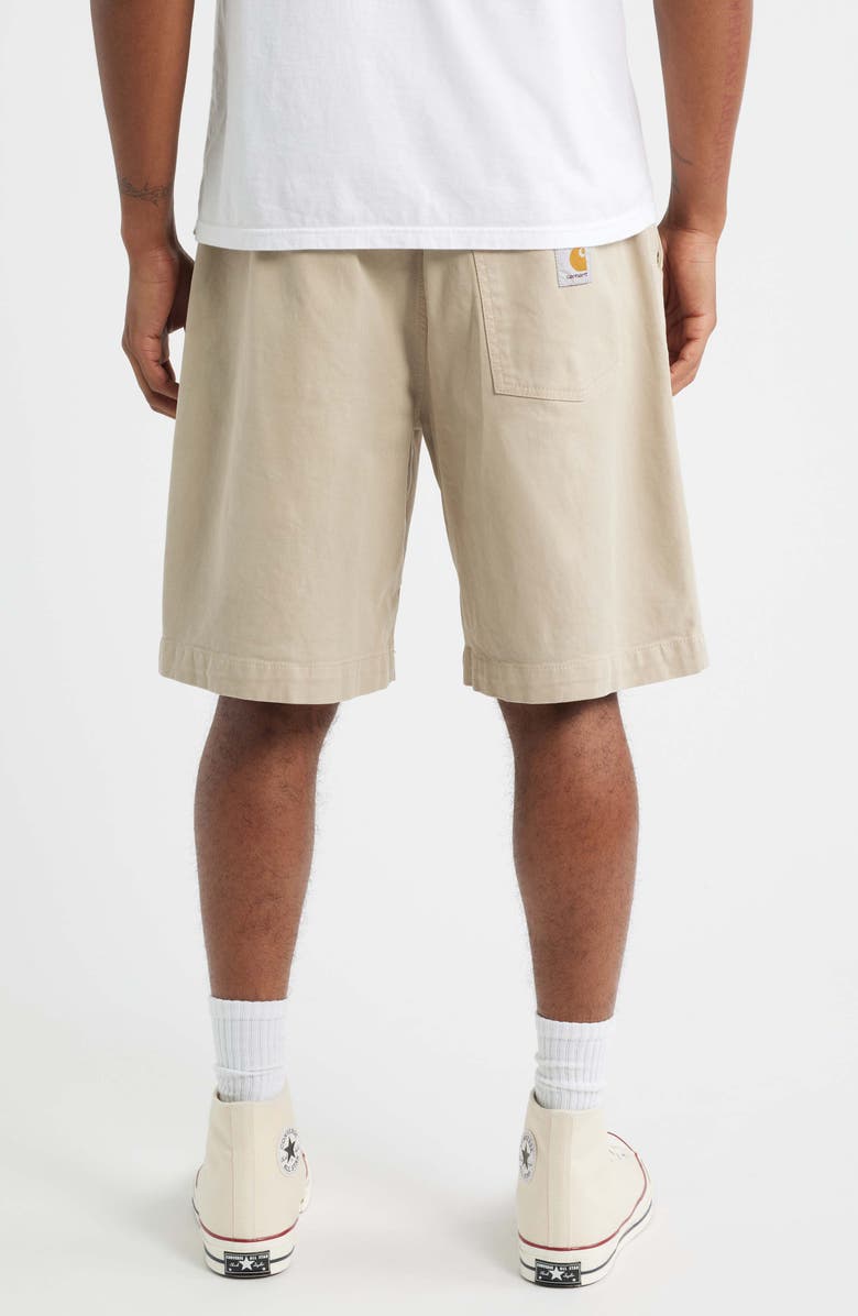 Carhartt Work In Progress Floyde Relaxed Fit Twill Shorts, Alternate, color, Wall Garment Dyed