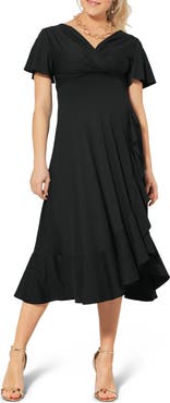 Tiffany Rose Maternity Waterfall Midi Maternity Dress