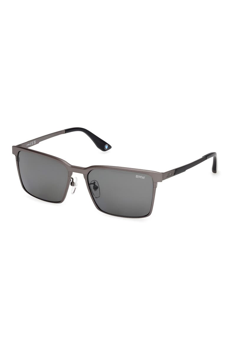 57mm Sunglasses, Alternate, color, MATTE GUNMETAL / SMOKE