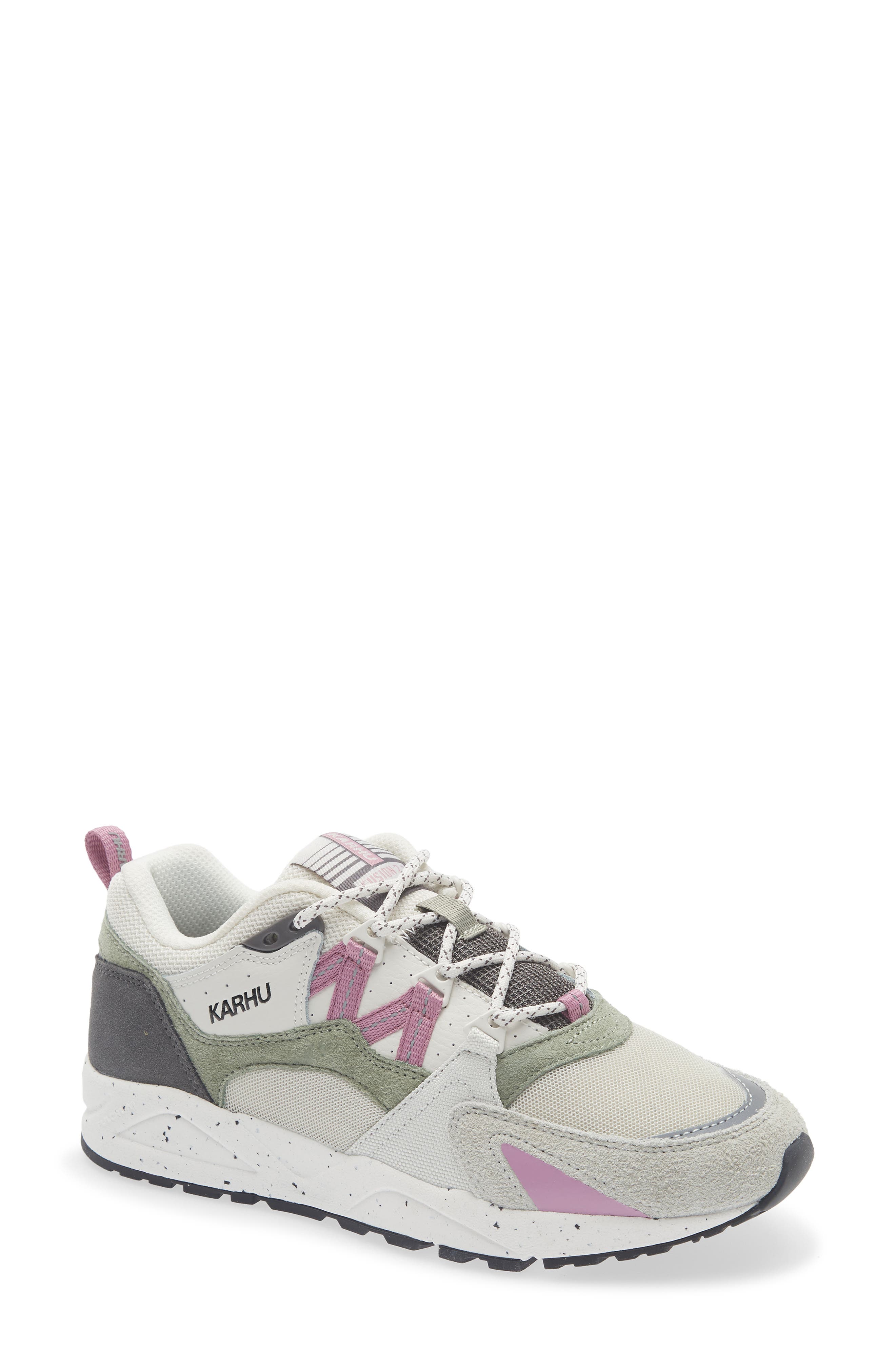 Karhu Gender Inclusive Fusion 2.0 Sneaker, Main, color, Dark Gull Gray / Lilas