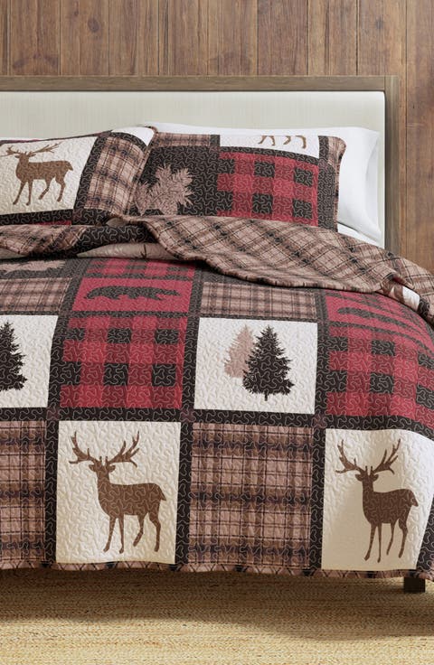 Lodge Patchwork Quilt Set