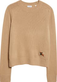 Burberry Janelle EKD Wool & Cashmere Crewneck Sweater