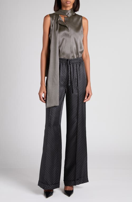 Tom Ford Relaxed Fit Stretch Silk Satin Button-up Shirt In Gray