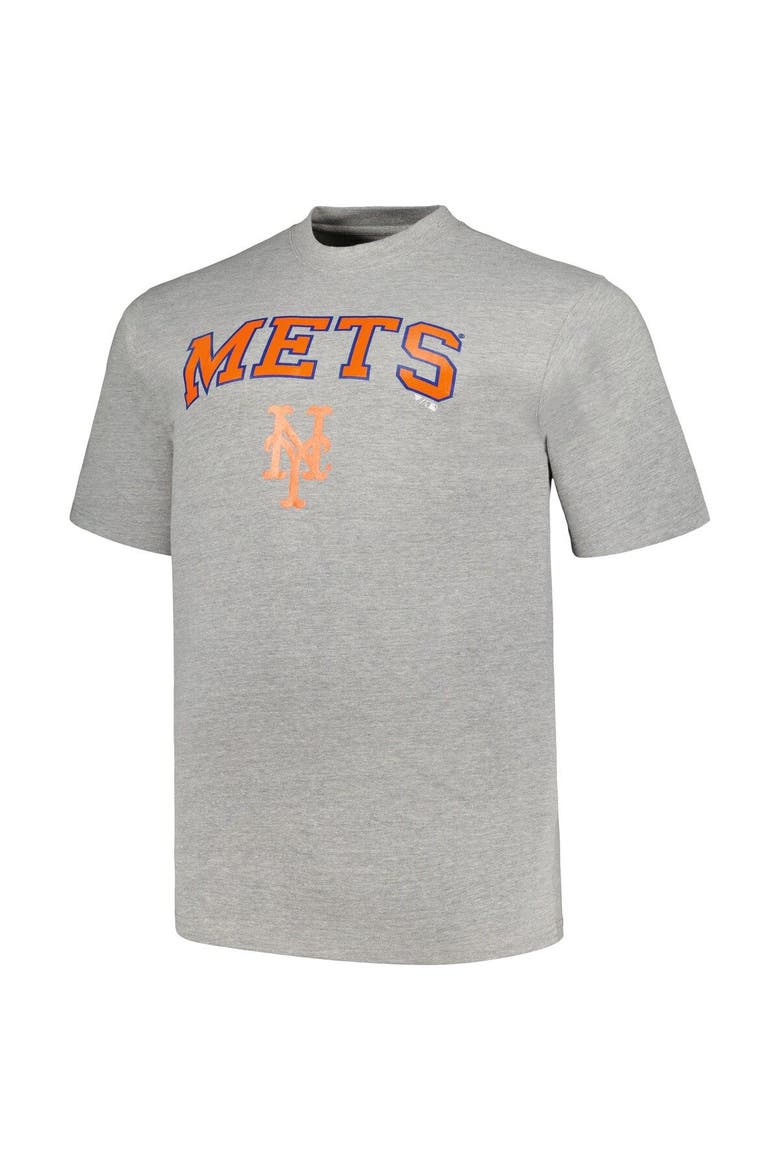 Men's Profile Black/Heather Gray New York Mets Big & Tall T-Shirt Combo Pack, Alternate, color, Black