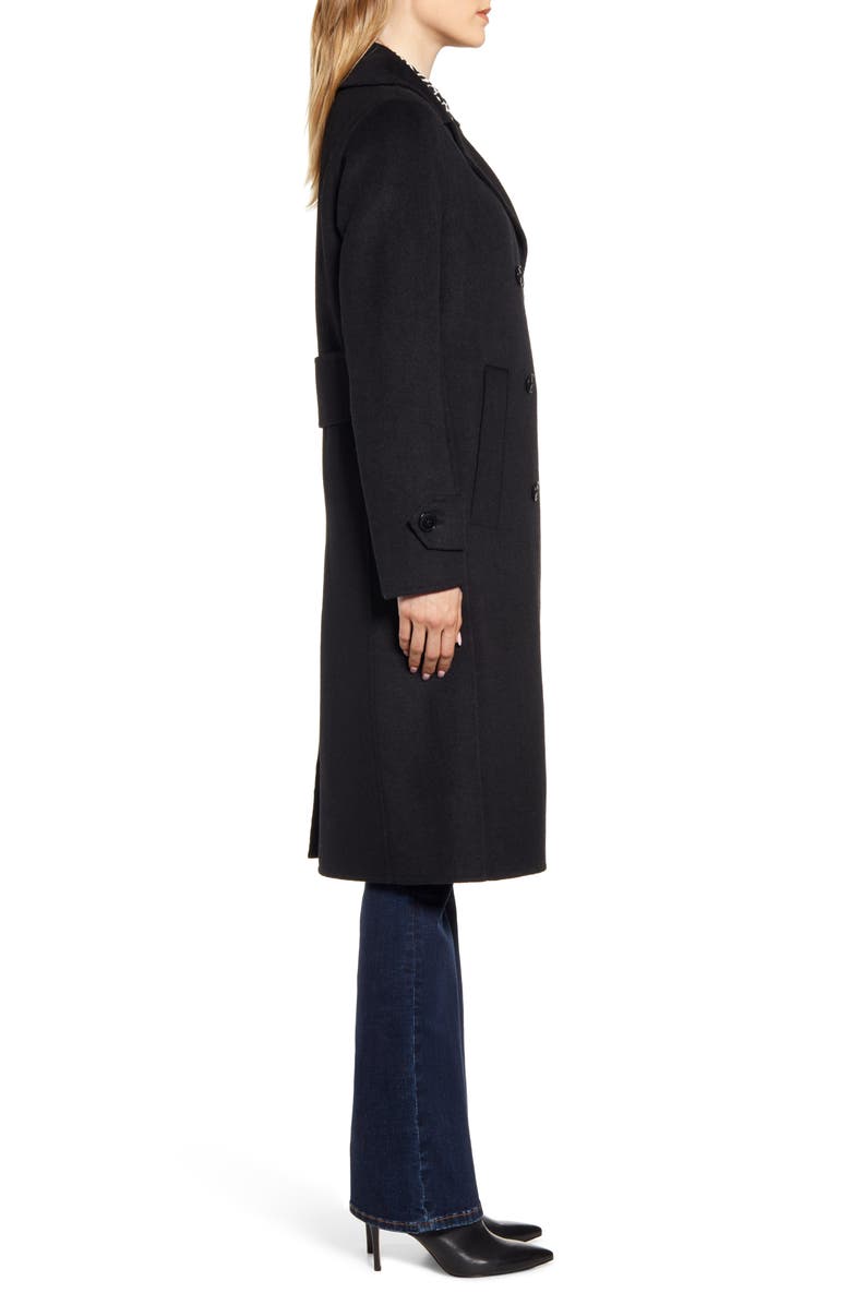 Kenneth Cole New York Double Breasted Wool Blend Coat, Alternate, color,