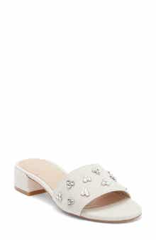 Stuart Weitzman Tammy Crystal Slide Sandal