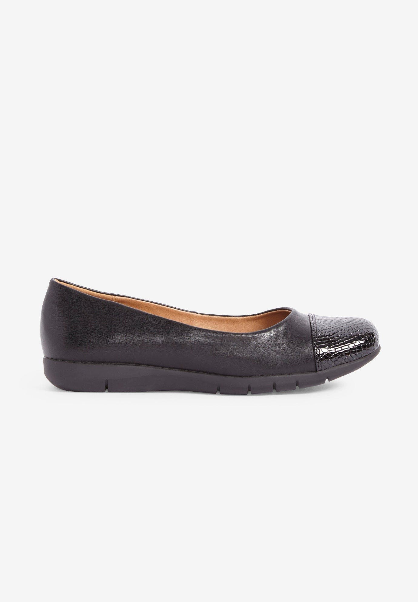 Comfortview The Fay Slip On Flat, Alternate, color, Black