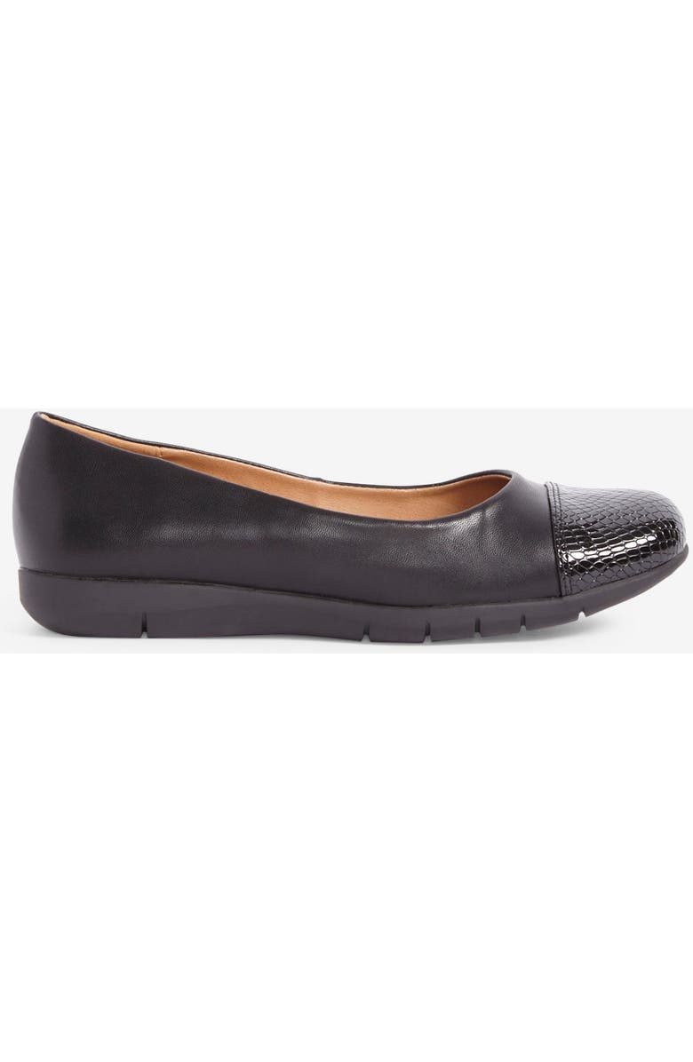 Comfortview The Fay Slip On Flat, Alternate, color, Black