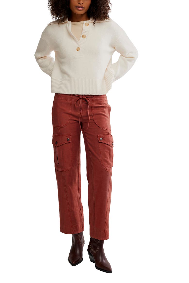 Park Ave Cotton Cargo Pants, Alternate, color, SPICED RUM