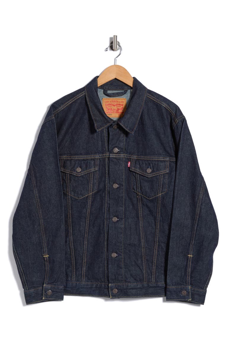 Relaxed Fit Trucker Jacket, Alternate, color, RINSE IT OUT TRK