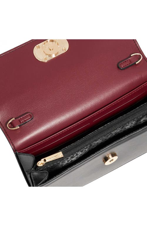 Dune London Sapphired Faux Leather Clutch In Black