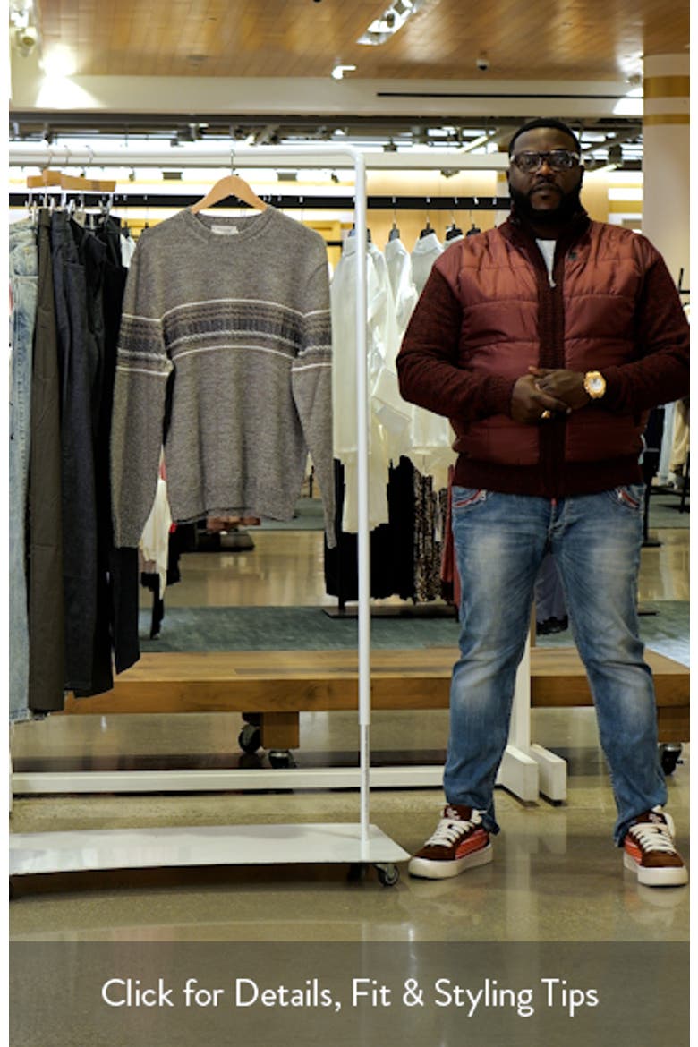 Chest Stripe Merino Wool Sweater video