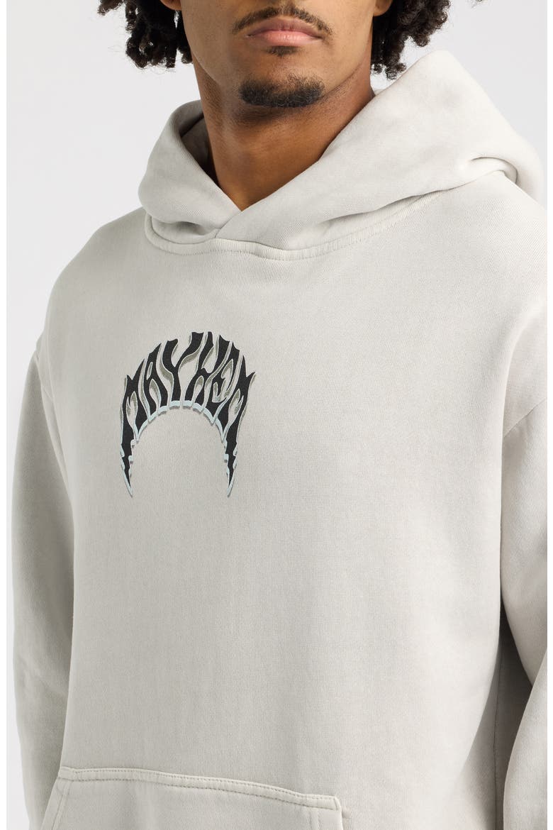 Pisces Logo Graphic Cotton Blend Hoodie, Alternate, color, LUNAR ROCK