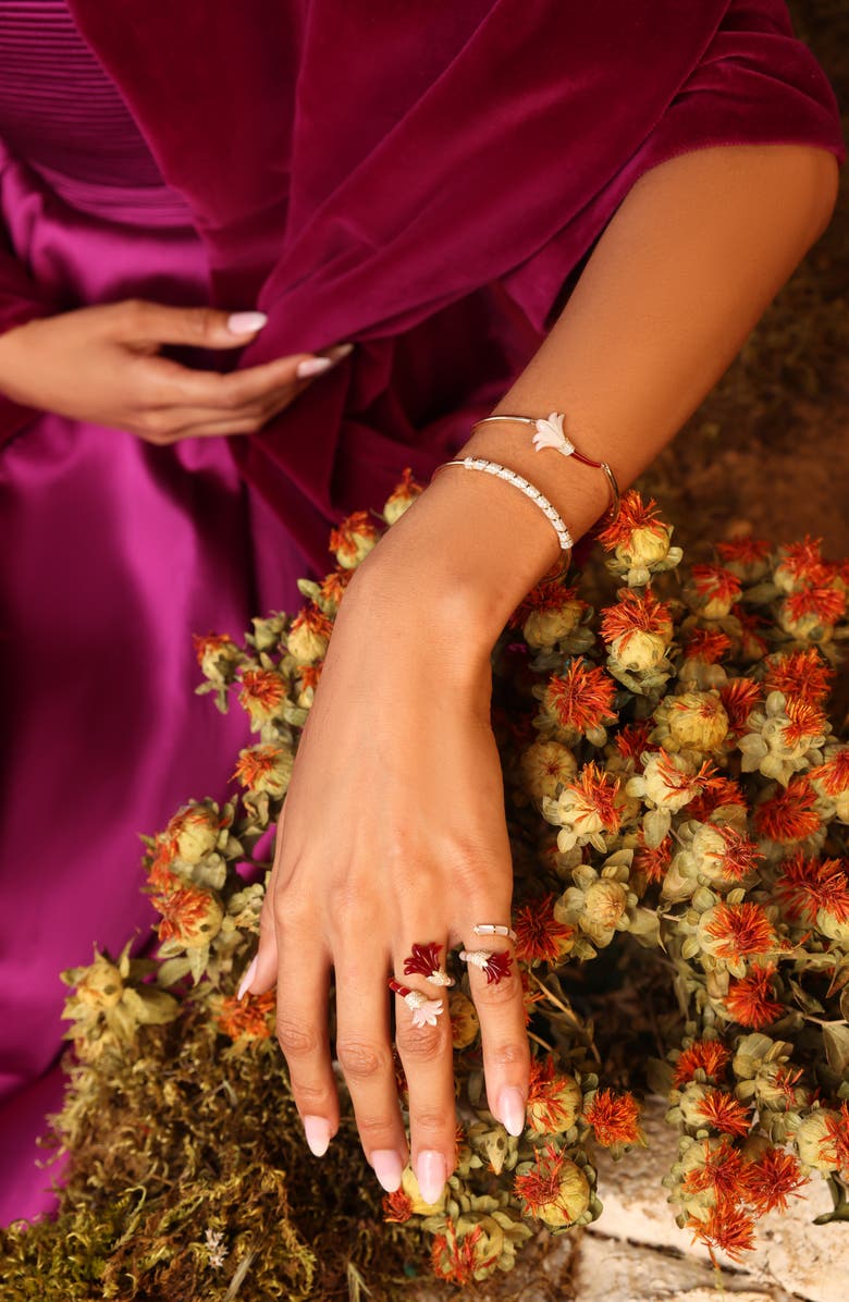 L'Atelier Nawbar Psychadeliah Diamond Bangle, Alternate, color, 18K Yellow Gold