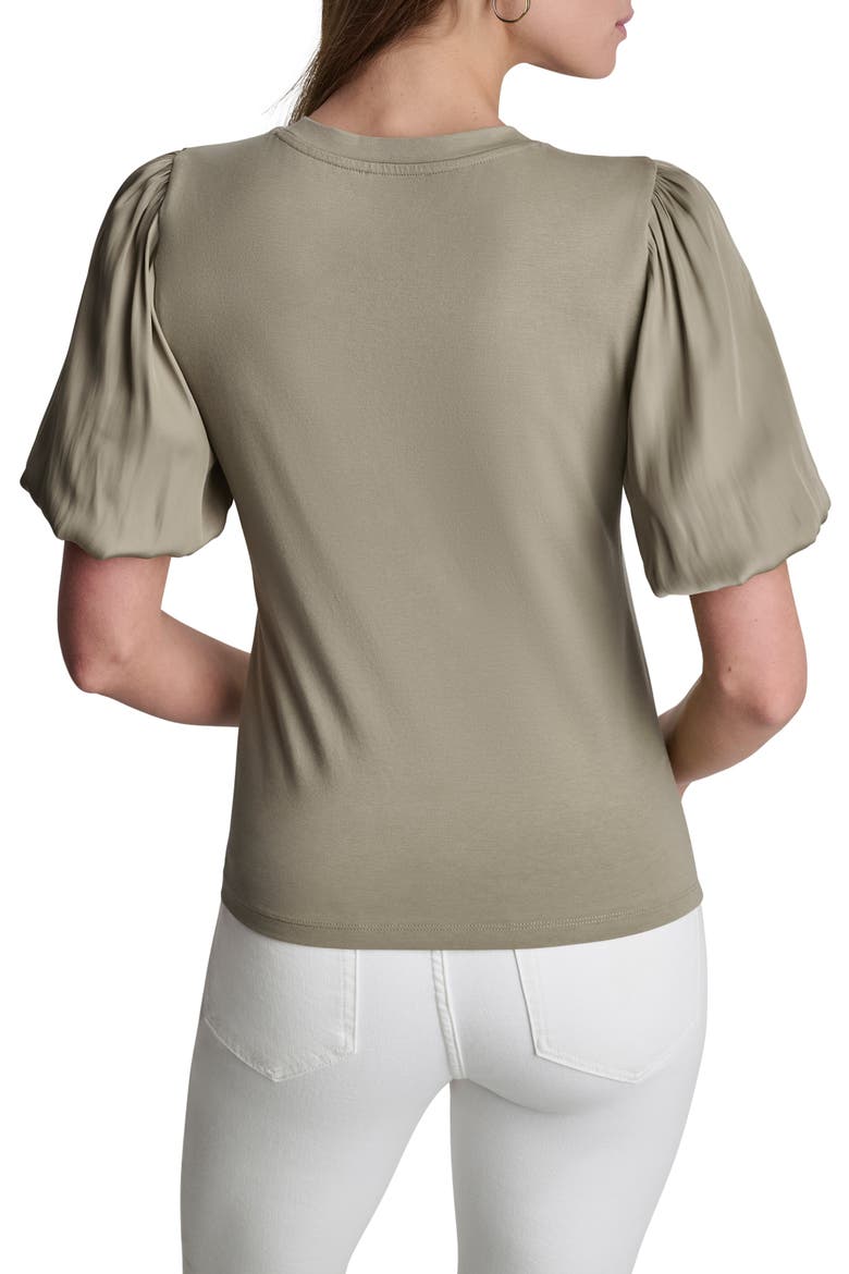 Mixed Media Top, Alternate, color, LIGHT FATIGUE