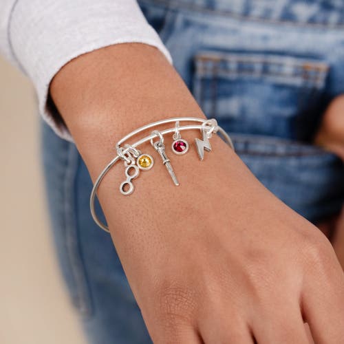 Alex And Ani Harry Potter Hemione Multi Charm Bangle Bracelet In Silver