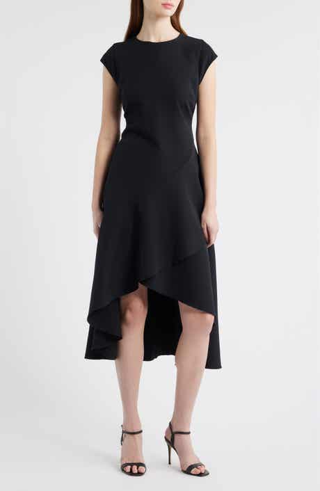 Chelsea28 Cap Sleeve High Low Midi dress