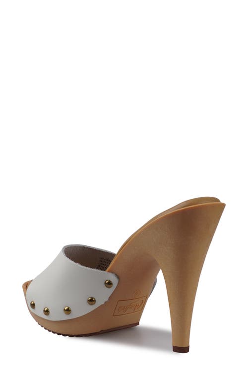 Candies Candie's Viviana Platform Sandal In White Leather