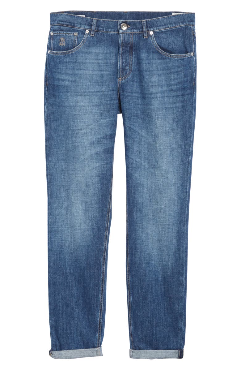 Brunello Cucinelli Slim Fit Jeans, Alternate, color, 