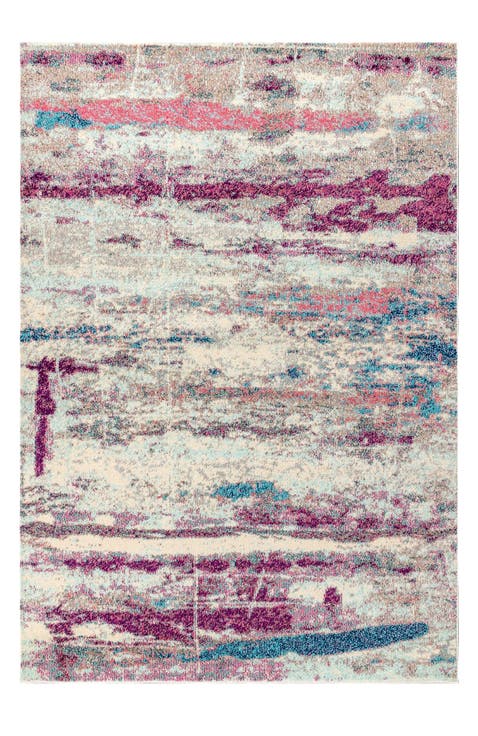 Contemporary POP Modern Abstract Brushstroke Area Rug