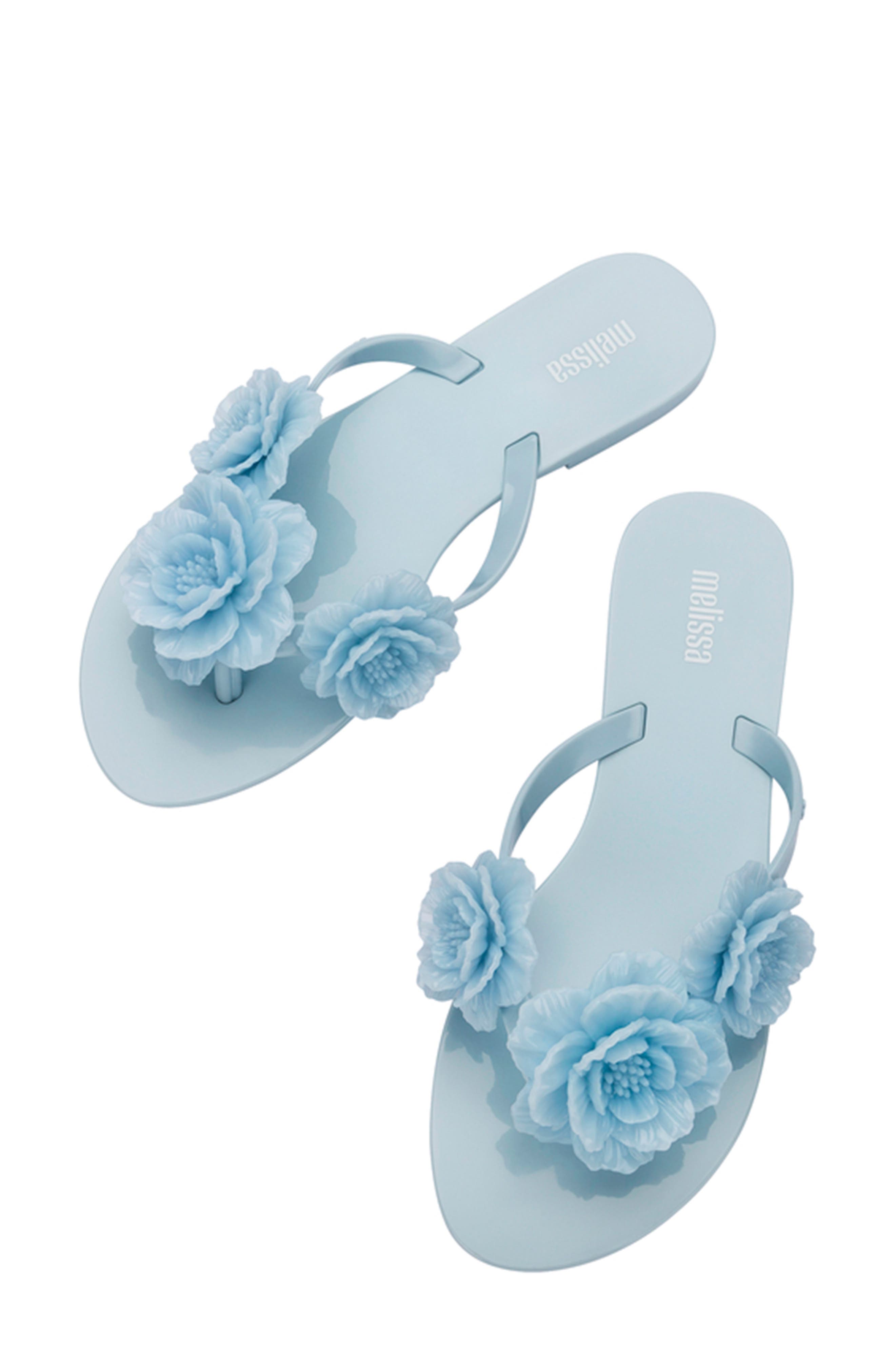 Melissa Harmonic Springtime Flip Flop, Alternate, color, Blue